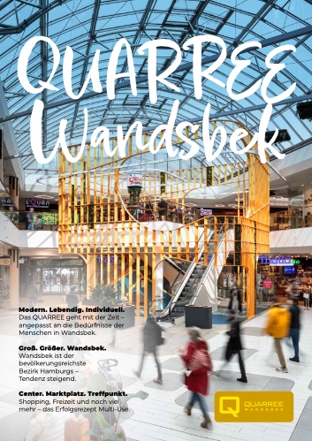 Cover der Vermietungsbroschuere QUARREE Wandsbek (Deutsch)